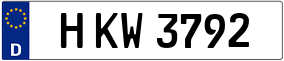 Trailer License Plate